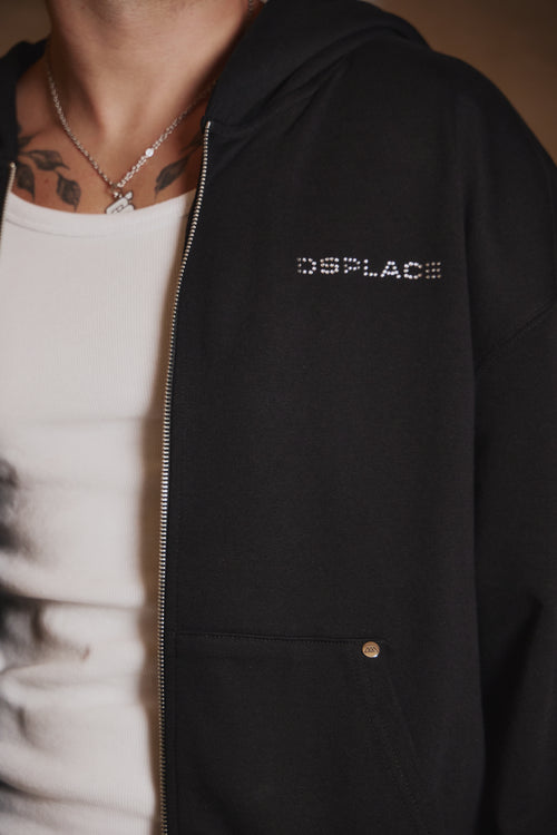 Arden Zipper Hoodie- Sparkle Logo