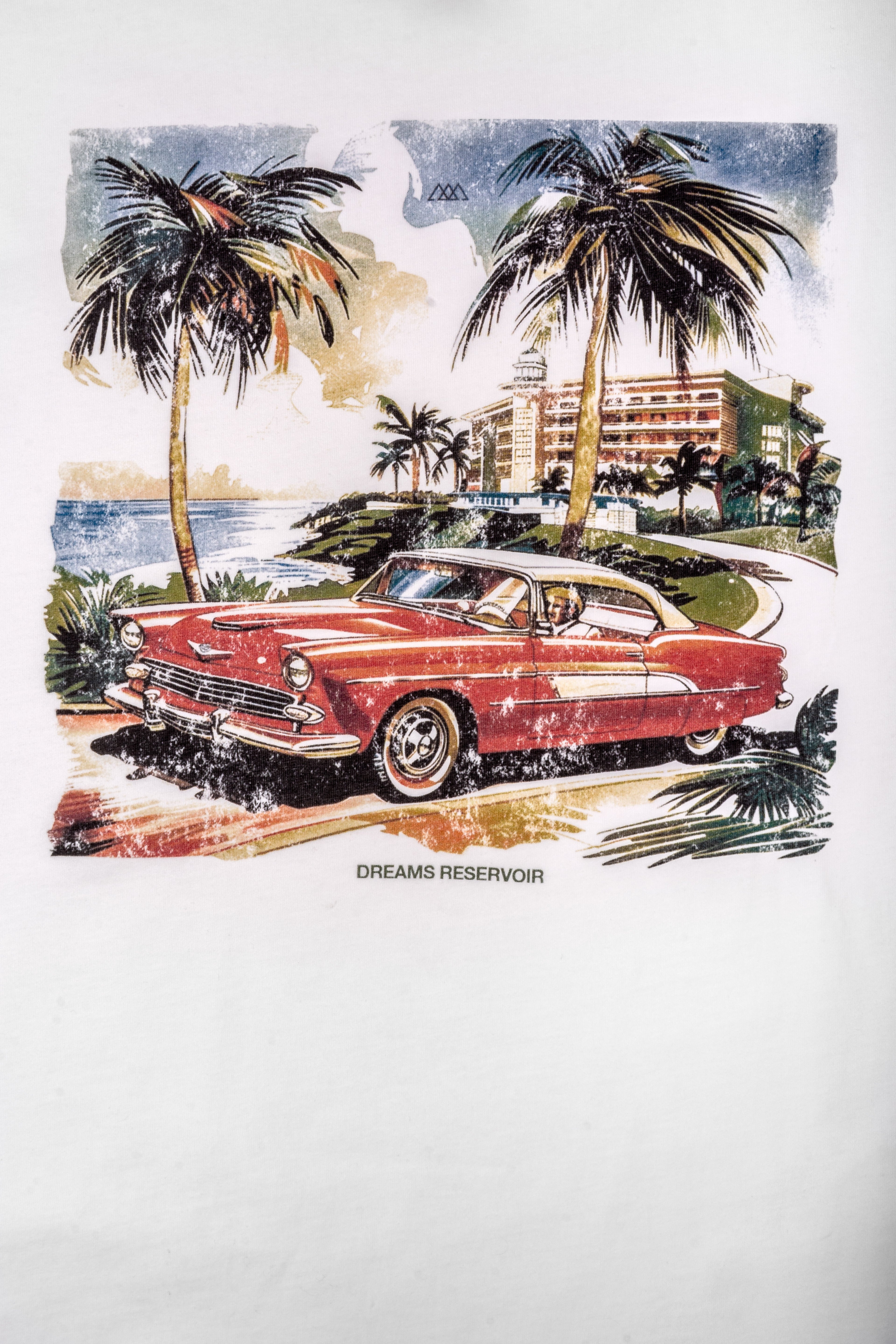 Palm Beach Boxy Tee - Salt White