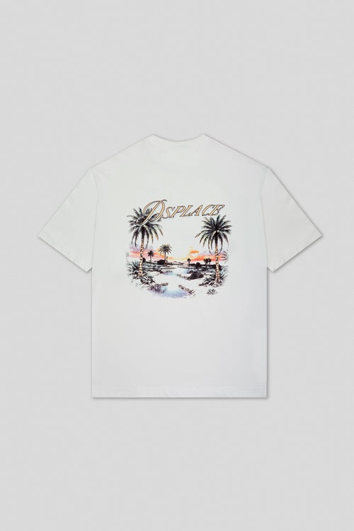 Paradise Boxy Tee - Salt White