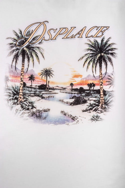 Paradise Boxy Tee - Salt White