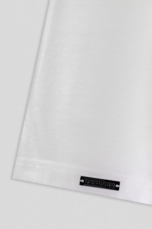 Chaos Logo Tee - Salt White / White