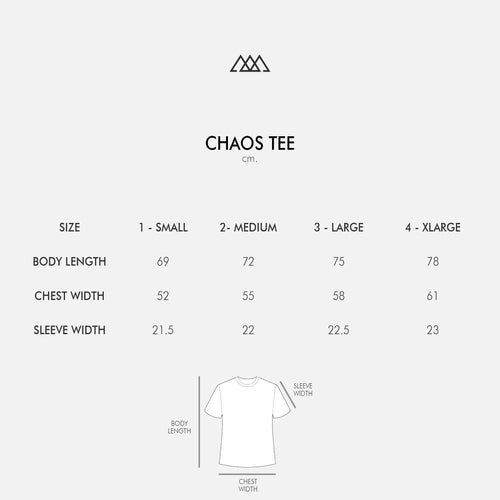 Chaos Logo Tee - Salt White / White