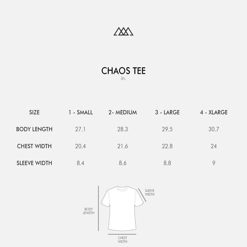 Chaos Logo Tee - Salt White / White