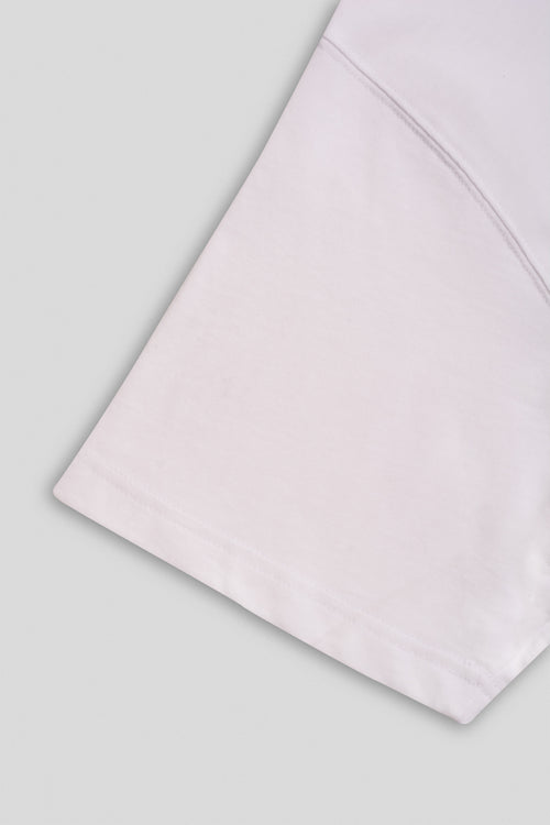 Lux Boxy Tee - Salt White