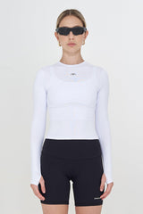Sculpt Performance Tee - Bright White - DSPLACE