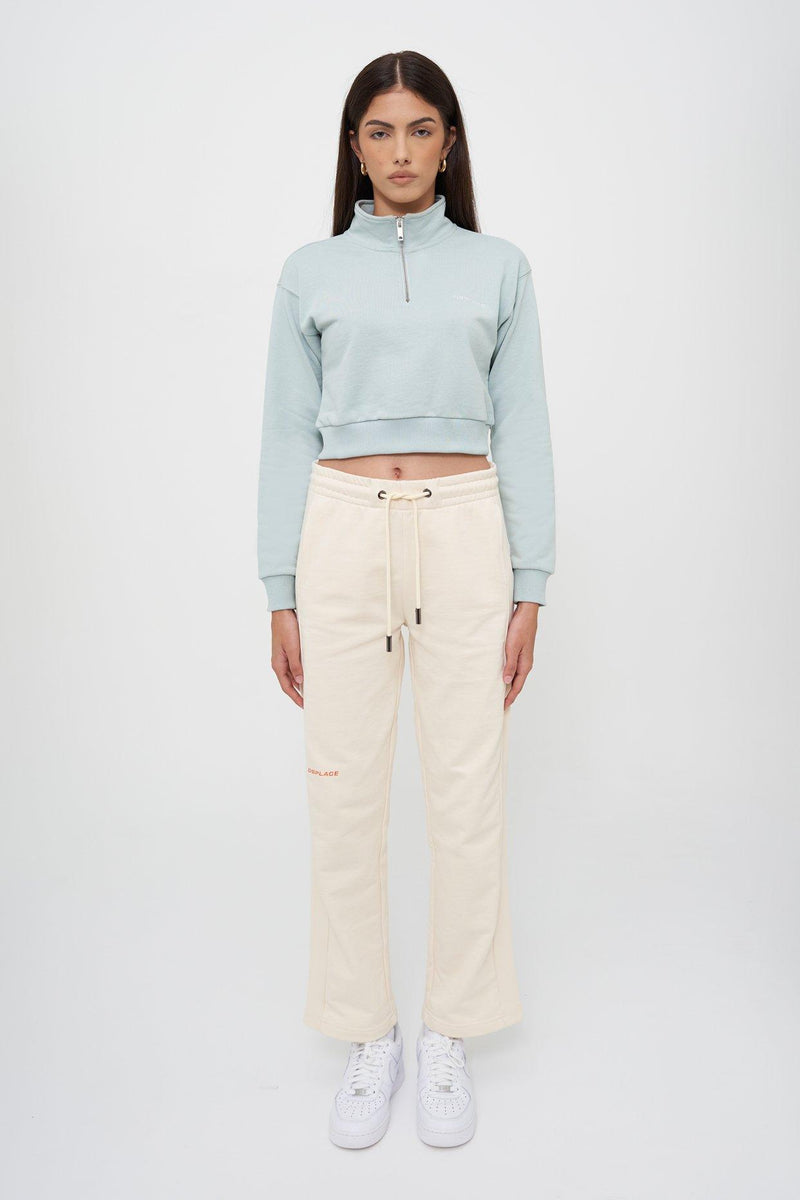 Grace Half Zip Sweater - Mint - DSPLACE
