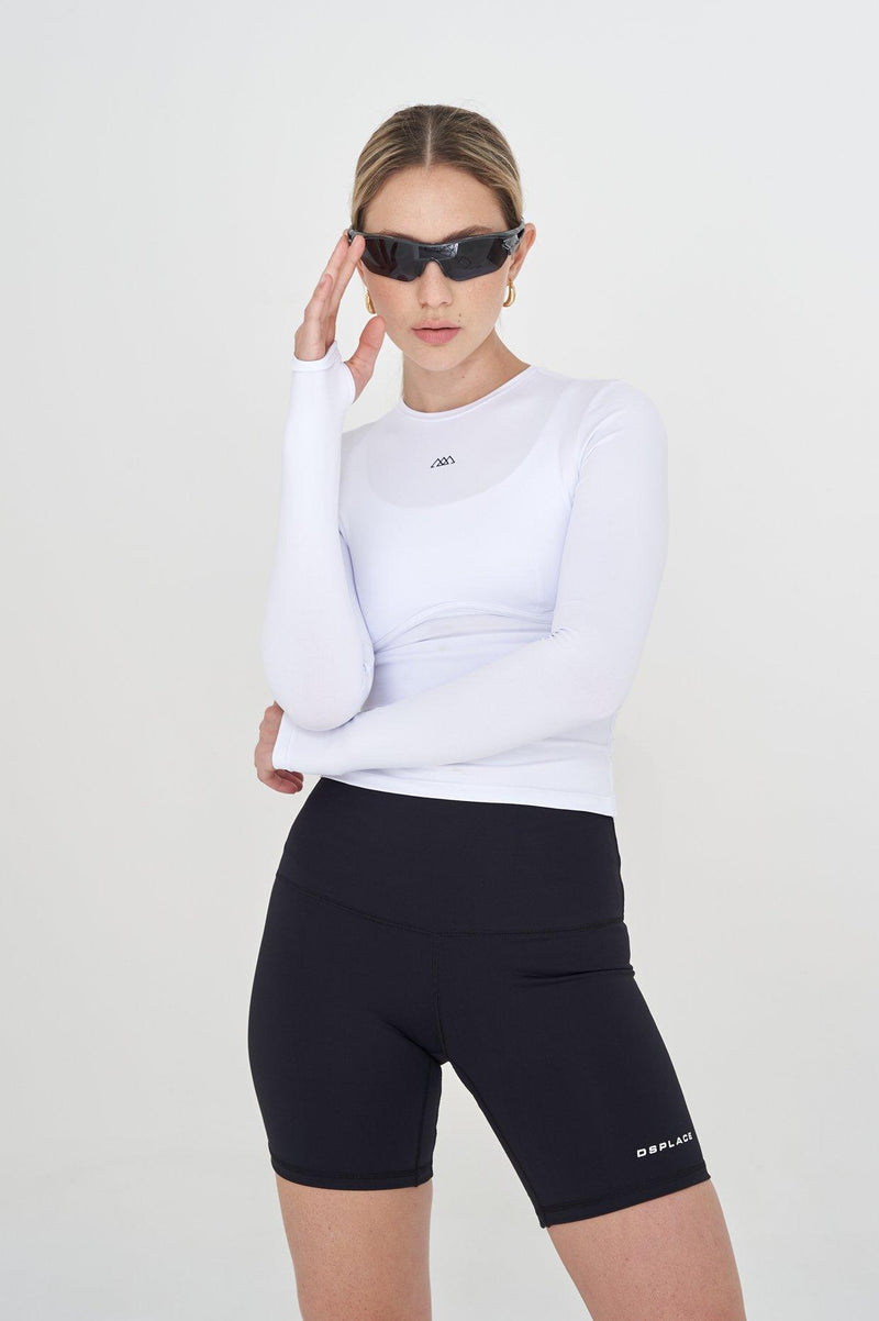 Sculpt Performance Tee - Bright White - DSPLACE
