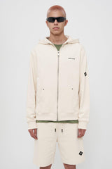 Arden Zipper Hoodie - Cream - DSPLACE