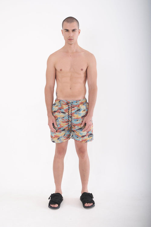 Kastro Shorts - Color Brush Camo