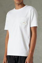 The Chaos Pocket Tee - Salt White